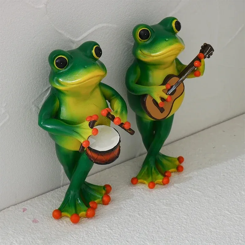 Musical Instrument Japan - Nieuwe interessante kikkervormige harsornamenten, miniatuurmodelornamenten van
