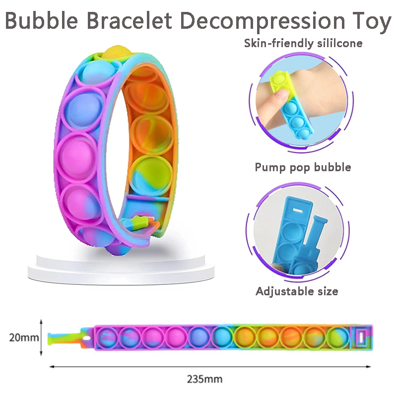 Musical Instrument Jewelry - 1/2/5/10PCS Siliconen Bubble Armband Decompressie Speelgoed