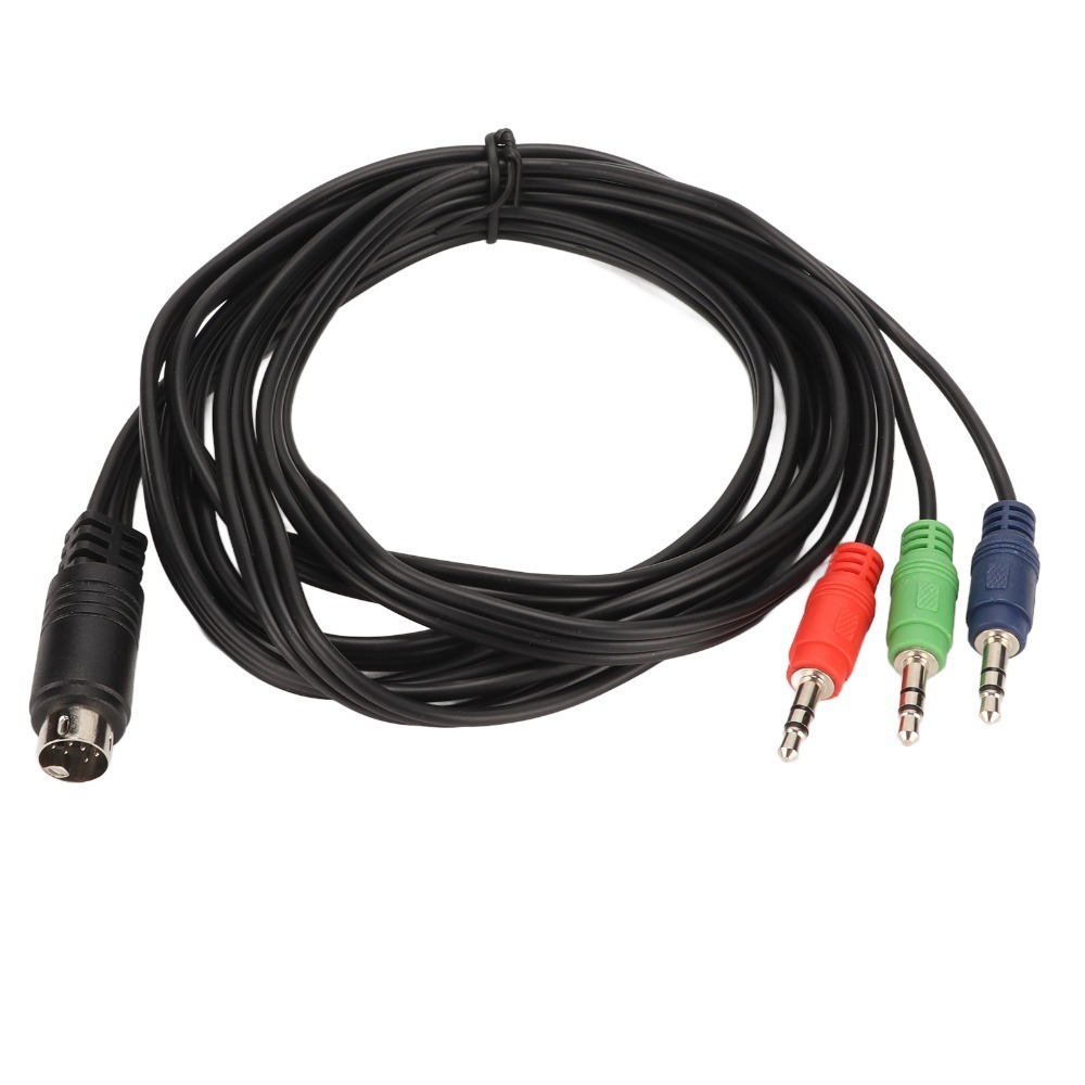 Musical Instrument Symbols - 9-pins Mini DIN naar 3,5mm kabel