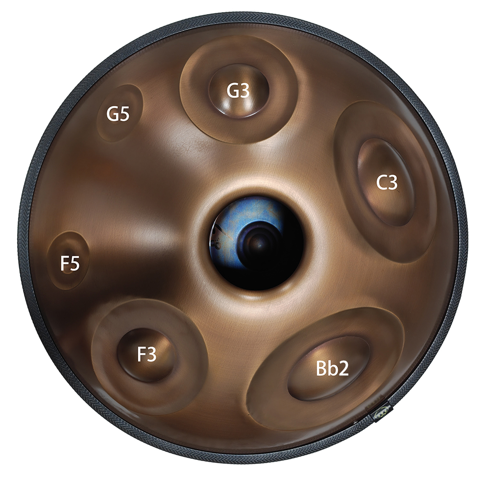 18-toons handpan drum, in D mi - Musical Instrument Dulcimer recensie en prijs