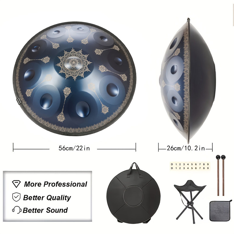 10 Noten Handpan Drum 22 Inch  - Musical Instrument Dulcimer recensie en prijs
