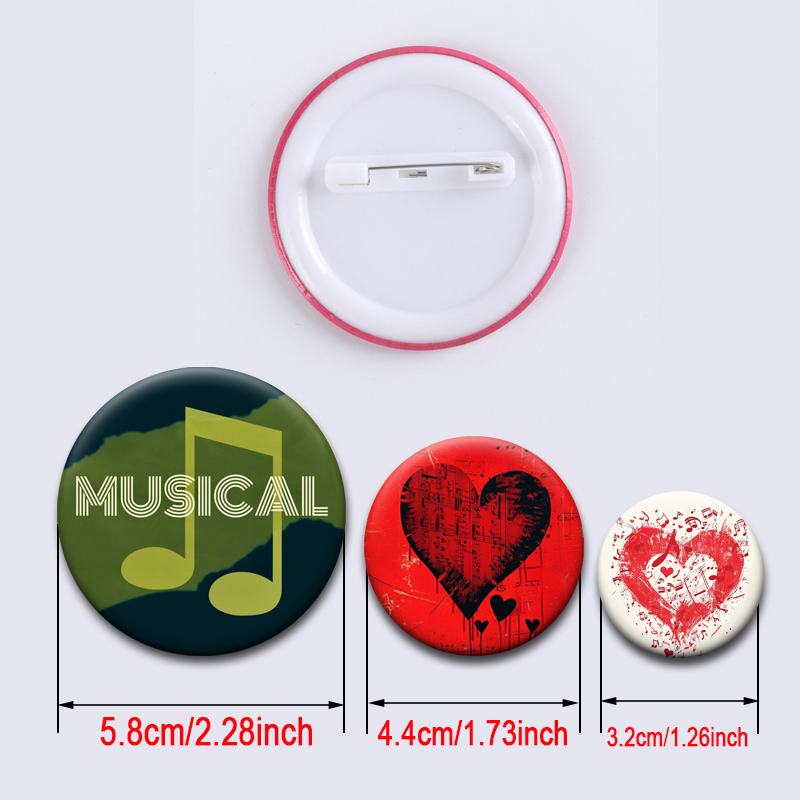 Muzieknoot Creatieve Badge Ik  - Musical Instrument Symbols recensie en prijs