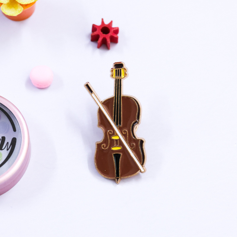 Cartoon Viool Emaille Pin Badg - Musical Instrument Symbols recensie en prijs